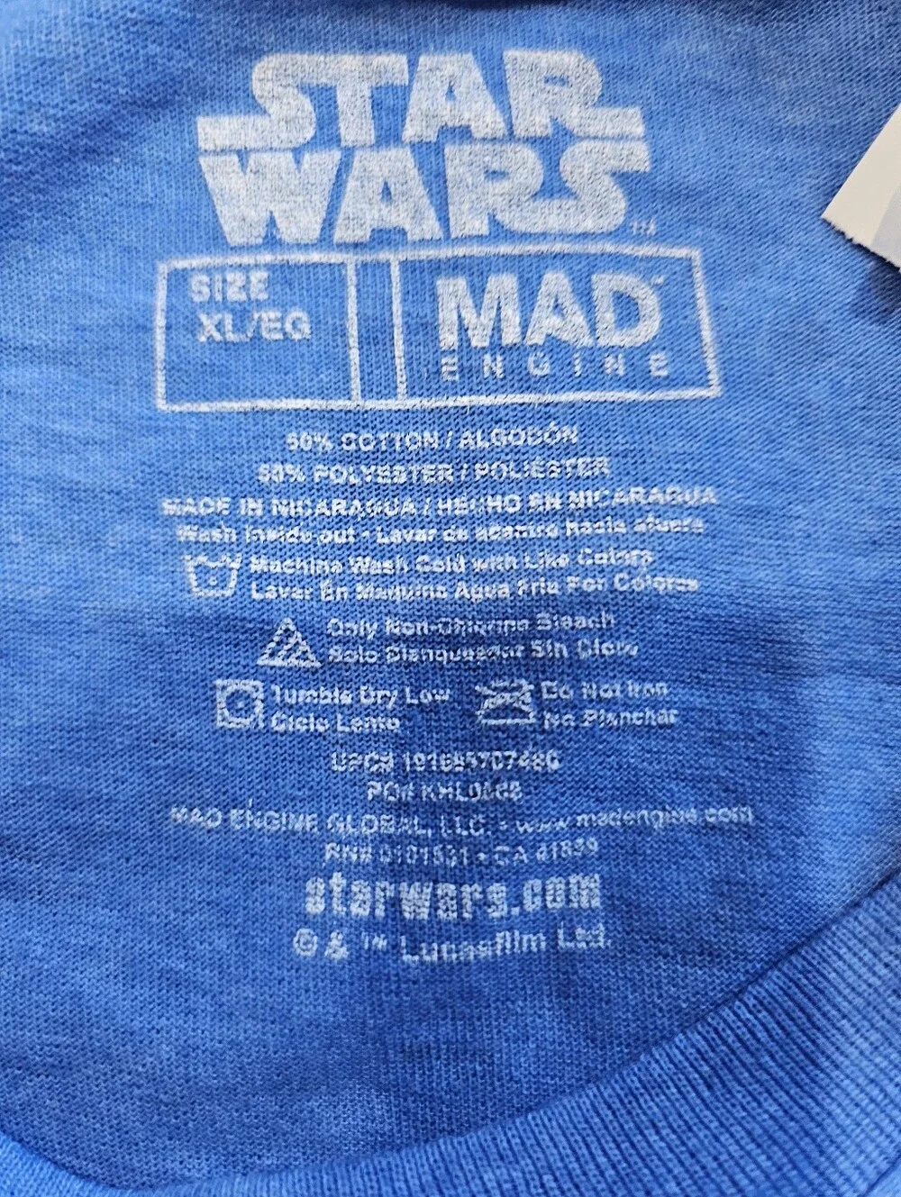 Star Wars Men's Blue Graphic Tee 'Not Today'  Size XL, New